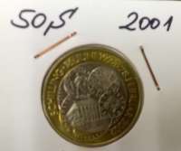 50 Schilling 2001  Schillingwährung lose Bimetall 50 Schilling 2001  Schillingwährung lose Bimetall