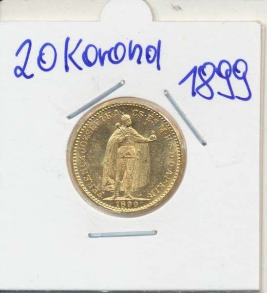 20 Korona 1899 KB Franz Joseph I Gold