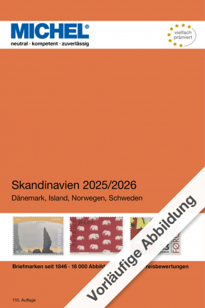(E 10) MICHEL Europa SKANDINAVIEN-KATALOG 2025/26