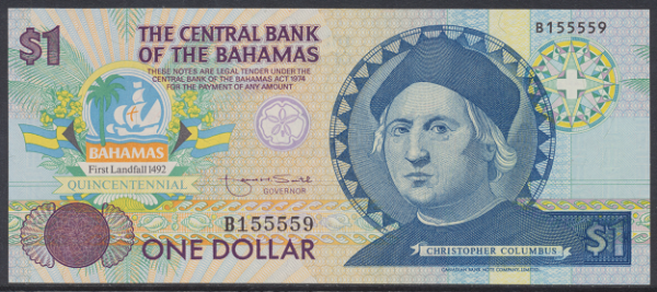Bahamas -1 Dollar 1974 UNC - Pick 50