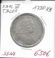 Taler Karl VI 1730 KB RDR Taler Karl VI 1730 KB RDR