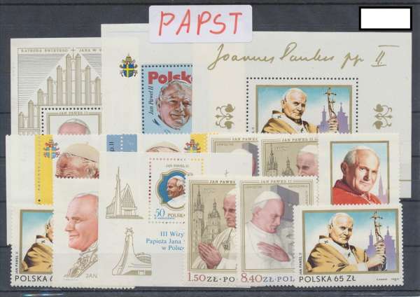 Papst Johannes Paul II Polen Postfrisch