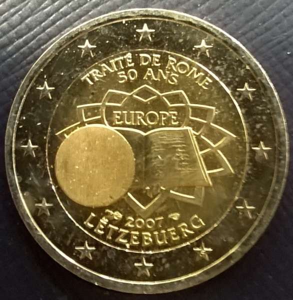 2 Euro Luxemburg 2007 Römische Verträge