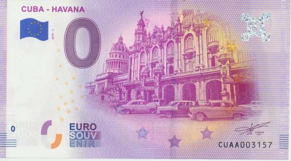 Cuba Havana - Unc 0 Euro Schein 2019-1
