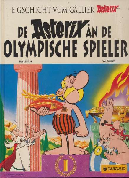 Hardcover Asterix Mundart : De Asterix an de Olympische Spieler Buch