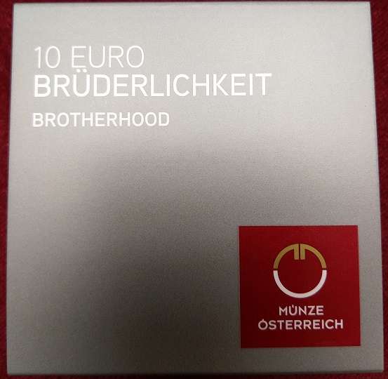 10 Euro 2021 Brüderlichkeit Silber PP Ank. Nr.39
