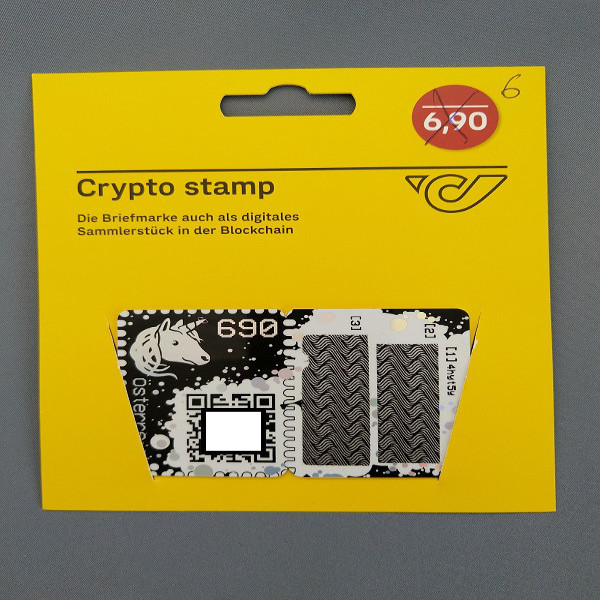 Österreich ANK Crypto Stamp - Green Edition Grün / first crypto stamp edition 6 stellig- Postfrisch