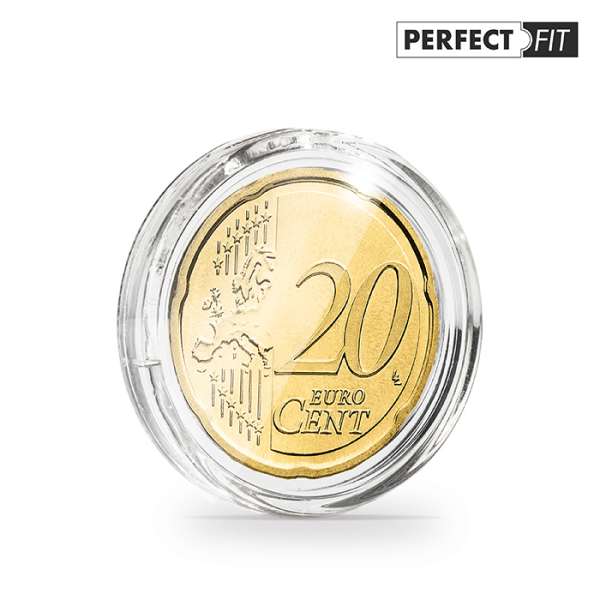 ULTRA / ULTRA PERFECT FIT 22,25 MM, Runde Münzkapseln 10 ER PACK 20 Eurocent 365289