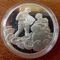 ANK Nr. 47 Hügellandschaft 1995 PP  500 Schilling Silber ANK Nr. 47 Hügellandschaft 1995 PP  500 Schilling Silber