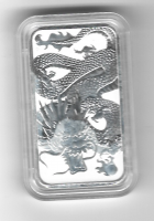 Dragon Drache Australien 1 Dollar 2022  - Rechteck-Anlagemünze 31,1g Silber Unze Dragon Drache Australien 1 Dollar 2022  - Rechteck-Anlagemünze 31,1g Silber Unze