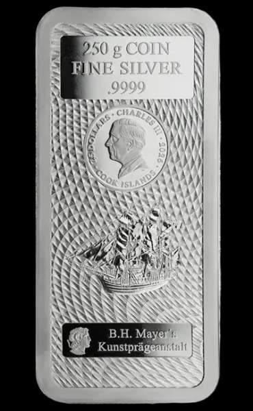 250 g Silberbarren Bounty ,999 Fein 2026
