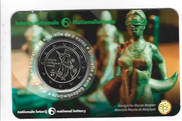 2 Euro Belgien 2025 2 Euro Nationallotterie Coincard Deutsch