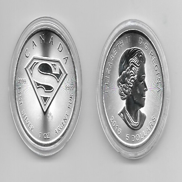 Kanada 5 Dollars 2016 Superman 1 Unze Silber Oz Canada