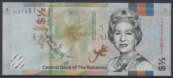 Bahamas -50 Cents 1/2 Dollar 2019 UNC - Pick NEW