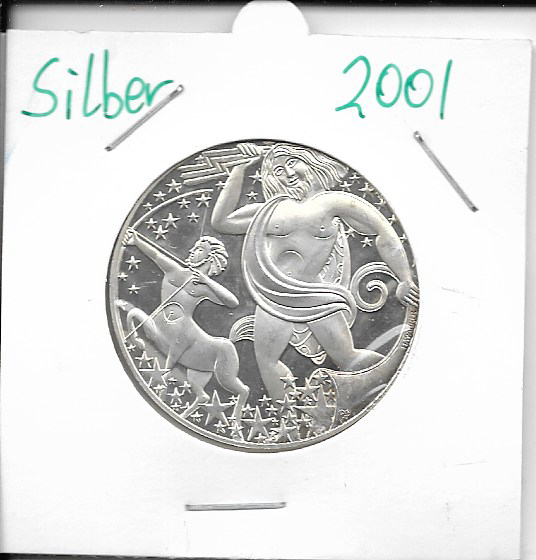 2001 Kalendermedaille Jahresregent Silber