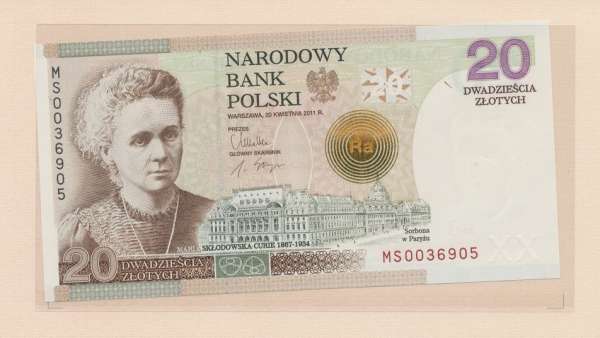 20 Zlotych Marie Sklodowska Curie 2011 unc.
