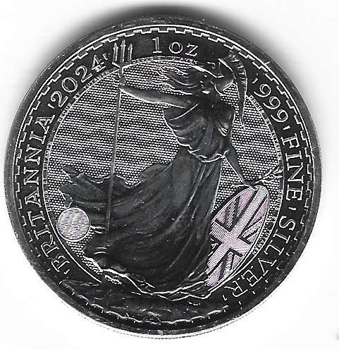 2 Pounds 2024 - Britannia - 1 Oz Silber Great Britain Charles III