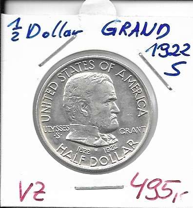 1/2 Dollar 1922 S Grand Silber USA