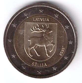 2 Euro Lettland 2025 Selija
