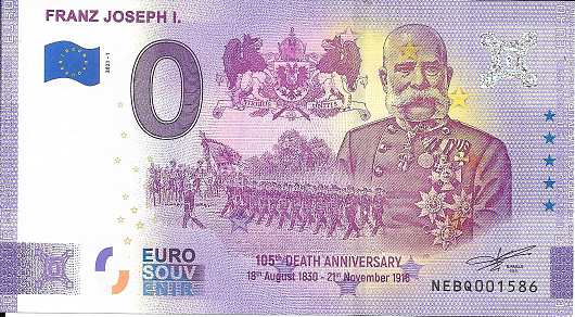 ANK.Nr.51 Franz Joseph I Unc 0 Euro Schein 2021-1