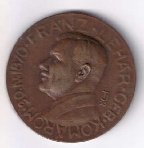 Franz Lehar Österreich Ungarn Musiker Komponist 1870 Medaille