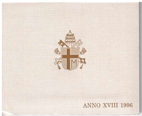 1996 KMS Johannes Paul II. Vatikan Italien-Kirchenstaat Lire