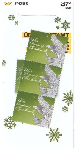 ZM.4. Aufkleber über Postamt Christkindl Rot Weihnachten Gültig seit 13.11.2015