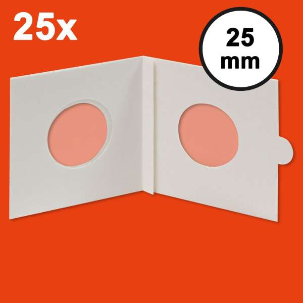 HARTBERGER Münzrähmchen 25 mm, selbstklebend, 25er-Packung