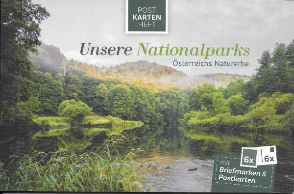 Unsere Nationalparks Postkartenheft mit 6 Marken