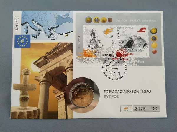 2 Euro Numisbrief Zypern 2008