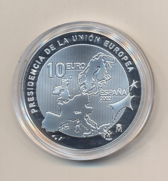 10 Euro 2002 PP Spanien, EU Präsidentschaft im Europäischen Rat