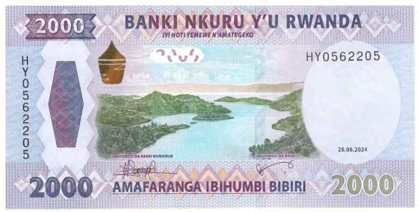 Ruanda / Rwanda P.44 2000 Francs 2024