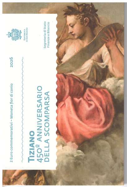 2 Euro San Marino 2026 Tiziano