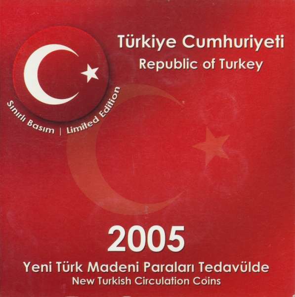 KMS Türkei 2005 Turkey, Coin Set Kursmünzenset