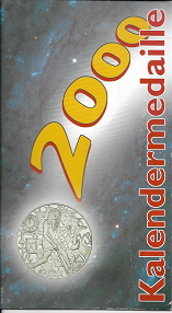 2000 Kalendermedaille Jahresregent Silber im Blister