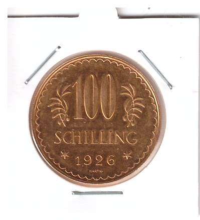100 Schilling Gold 1926