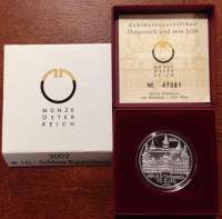 10 Euro 2002 Schloss Eggenberg PP ANK Nr.02 Silber Ag 10 Euro 2002 Schloss Eggenberg PP ANK Nr.02 Silber Ag