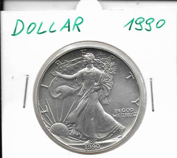 1 Dollar 1990 Silber Eagle Unze