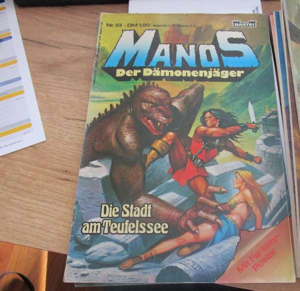 Manos Der Dämonenjäger Nr.33 Bastei mit Poster