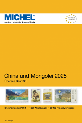 (ÜK 09/1) MICHEL ÜBERSEE-KATALOG Nr.9 Teil 1 China und Mongolei 2025