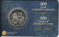 2 Euro Belgien 2021 500 Jahre Karlsgulden englisch 2 Euro Belgien 2021 500 Jahre Karlsgulden englisch