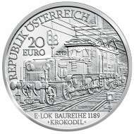 20 Euro 2009 Die Elektrifizierung der Bahn PP Silber ANK Nr.15