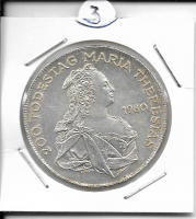 ANK Nr. 03 1980  500 Schilling 200 Todestag Maria Theresia 1980  500 Schilling Silber Normal ANK Nr. 03 1980  500 Schilling 200 Todestag Maria Theresia 1980  500 Schilling Silber Normal
