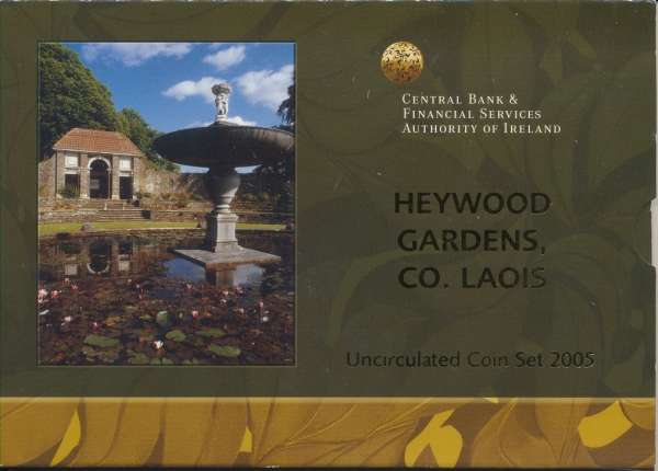 KMS Irland 2005 Heywood Gardens, Coin Set Kursmünzenset