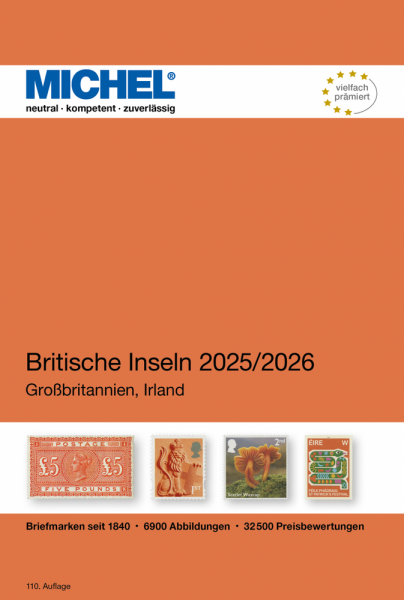 (E 13) MICHEL BRITISCHE INSELN-KATALOG 2025/2026