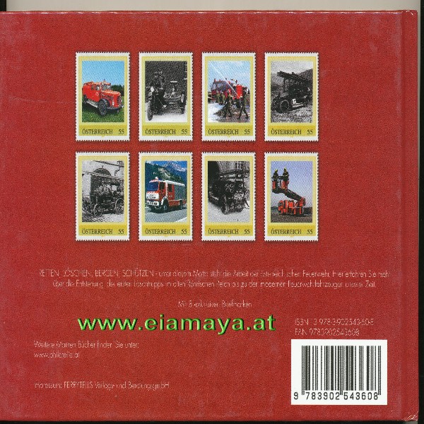 Briefmarkenbuch Die Geschichte der Feuerwehr mit 8 exklusiven Briefmarken