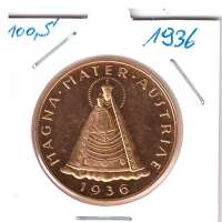 100 Schilling Gold 1936 Magna Mater 100 Schilling Gold 1936 Magna Mater