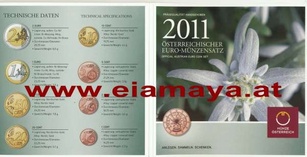 2011 offizieller Kursmünzensatz KMS Mintset