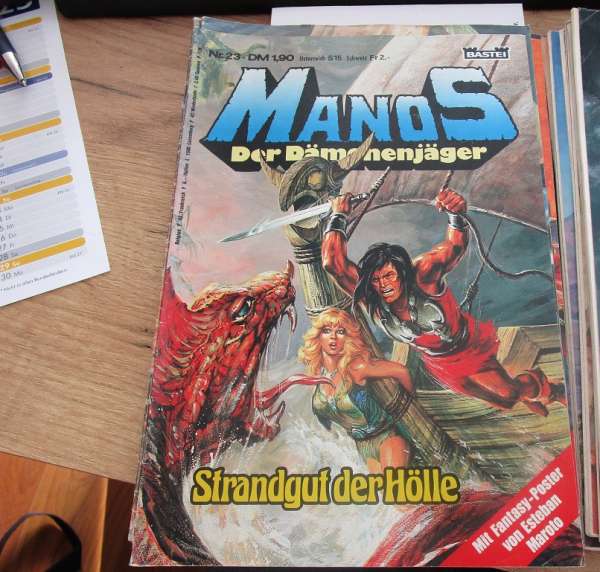 Manos Der Dämonenjäger Nr.23 Bastei mit Poster