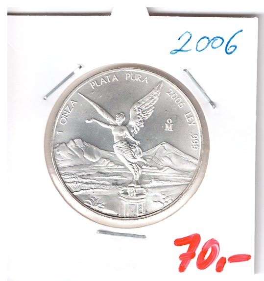 Mexiko 2006 Libertad Silbermünze 1 oz Onza Plata Pura 999